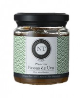 Compota com Pera com passas de uva